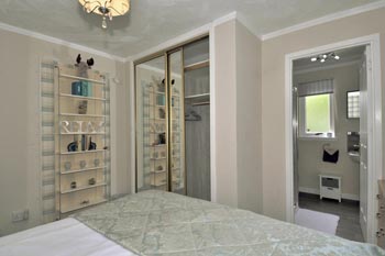 King size bedroom with plenty of wardrobe space